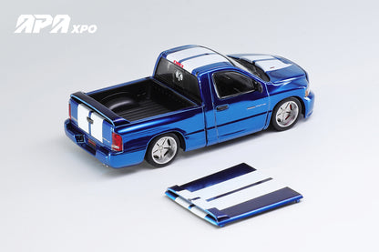 GCD Shoom Dodge Ram SRT10 Blue Chrome 1:64 Diecast APAxpo Exclusive