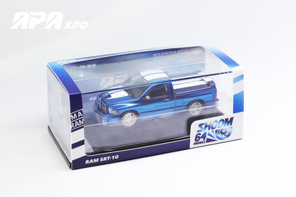 GCD Shoom Dodge Ram SRT10 Blue Chrome 1:64 Diecast APAxpo Exclusive