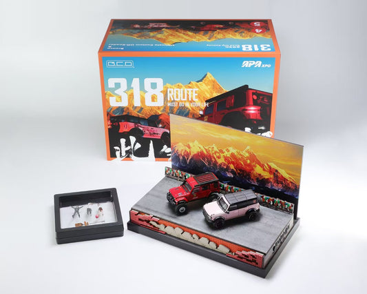 GCD 1:64 Bronco + Wrangler Diorama APAxpo Exclusive