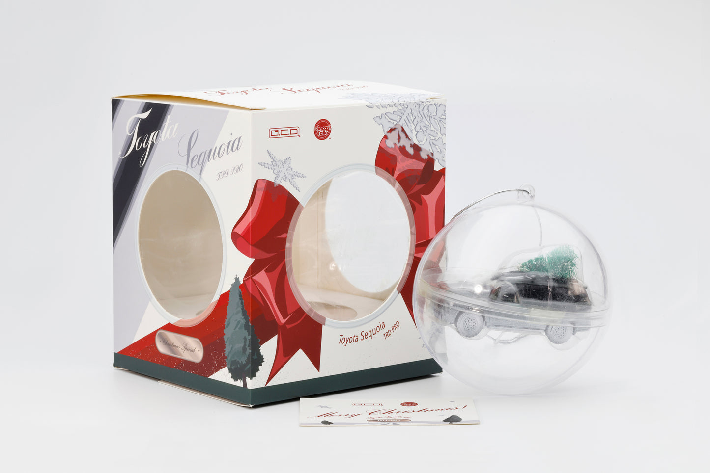 DiecastTalk x GCD 1/64 Christmas Special Toyota Sequoia TRD PRO Ornament