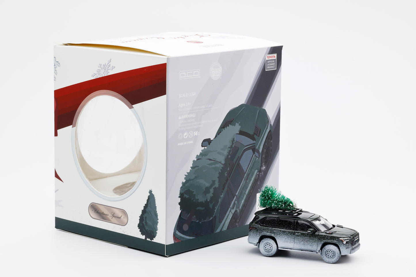DiecastTalk x GCD 1/64 Christmas Special Toyota Sequoia TRD PRO Ornament