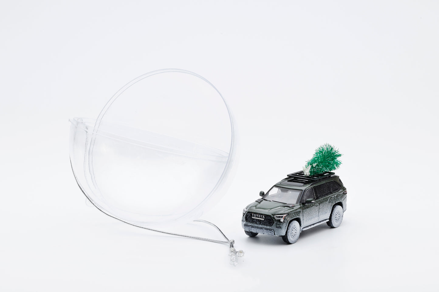 DiecastTalk x GCD 1/64 Christmas Special Toyota Sequoia TRD PRO Ornament