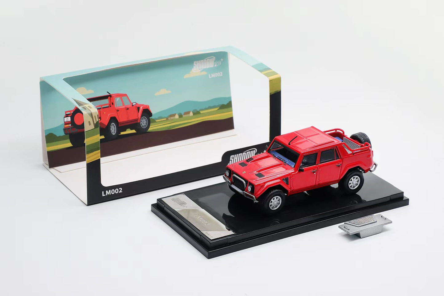 Shadow Pro 1:64 Lamborghini LM002 (Red/ Green)