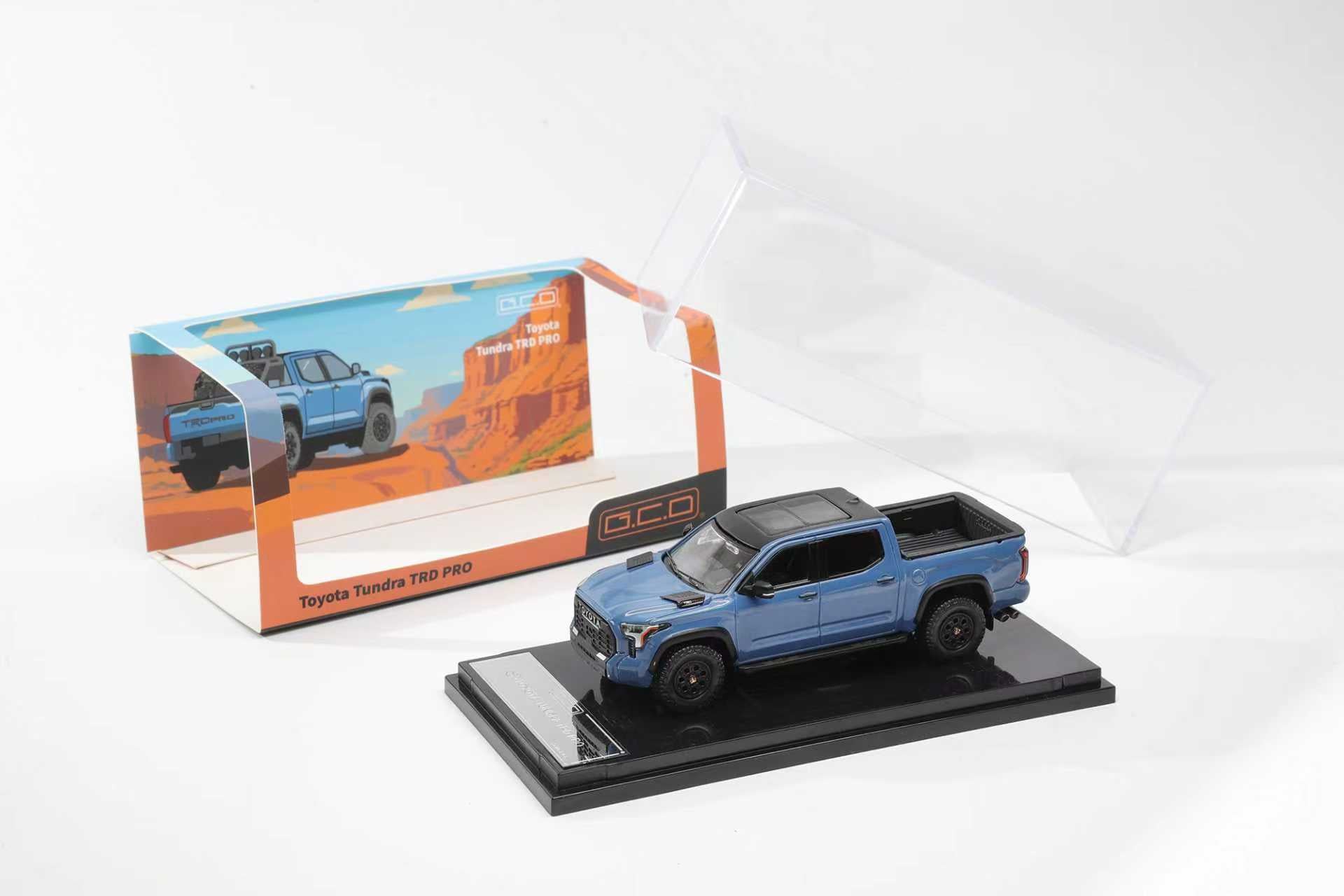 GCD 1:64 Toyota Tundra TRD PRO Cavalry Blue – DiecastTalk
