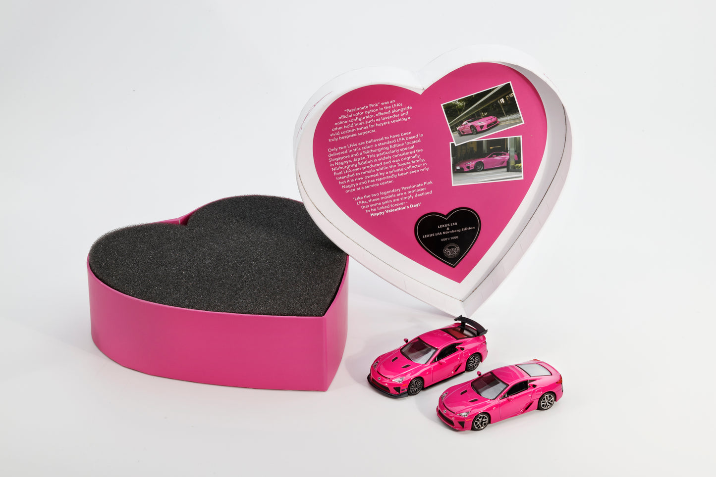 DiecastTalk Exclusive GCD 1:64 Lexus LFA Valentine's Day Special Set