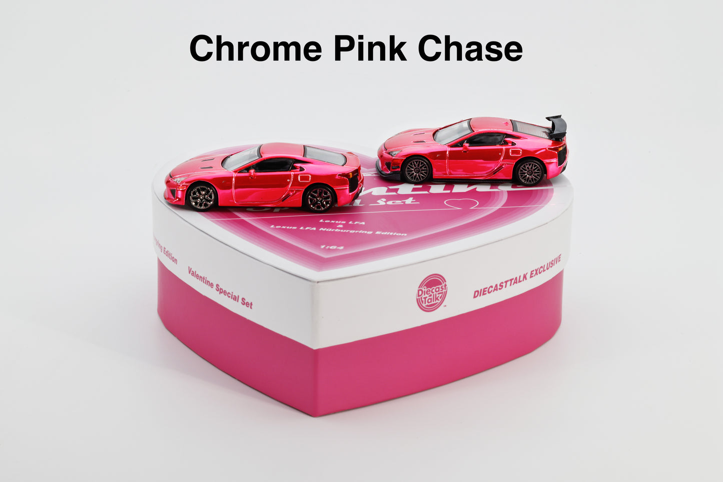 DiecastTalk Exclusive GCD 1:64 Lexus LFA Valentine's Day Special Set