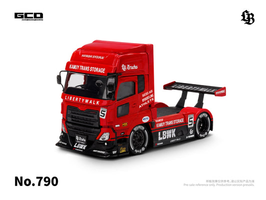 GCD x  LBWK 1/64 Super Silhouette Red/Black Quon Truck Head