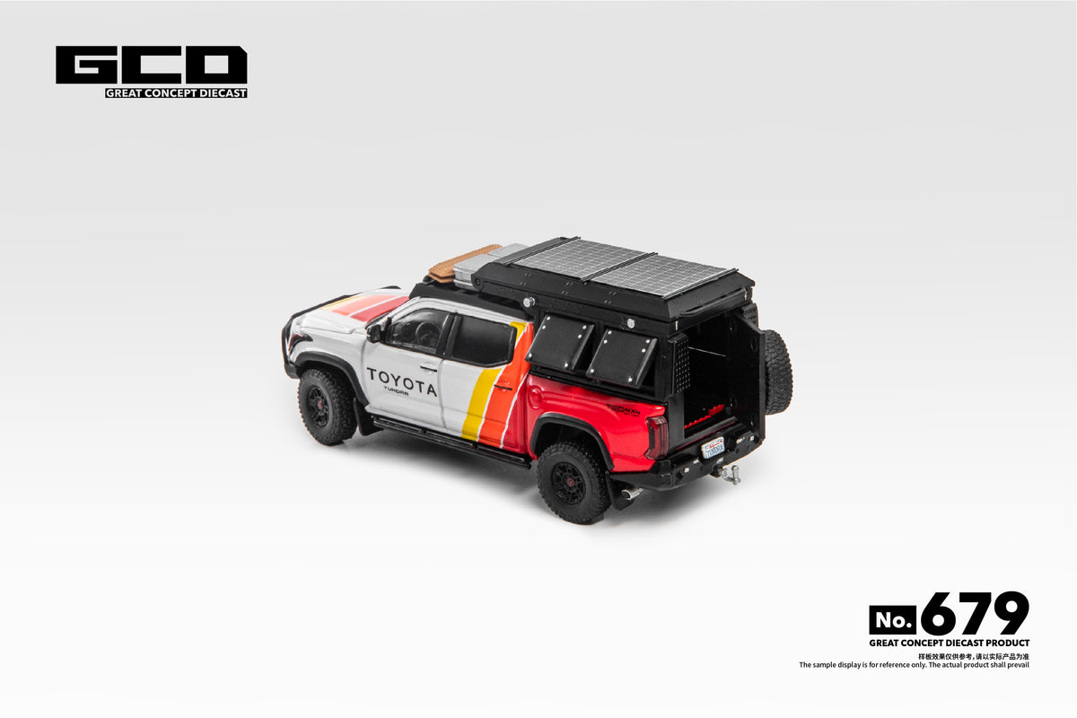 GCD 1:64 Toyota Tundra Camper with accessories TRD Livery