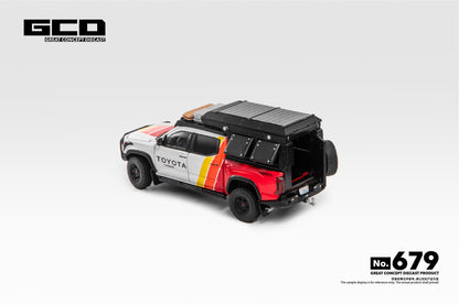 GCD 1:64 Toyota Tundra Camper with accessories TRD Livery