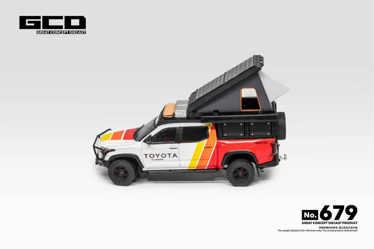 GCD 1:64 Toyota Tundra Camper with accessories TRD Livery