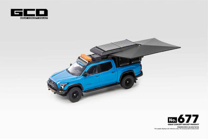 GCD 1:64 Toyota Tundra Camper with accessories Blue