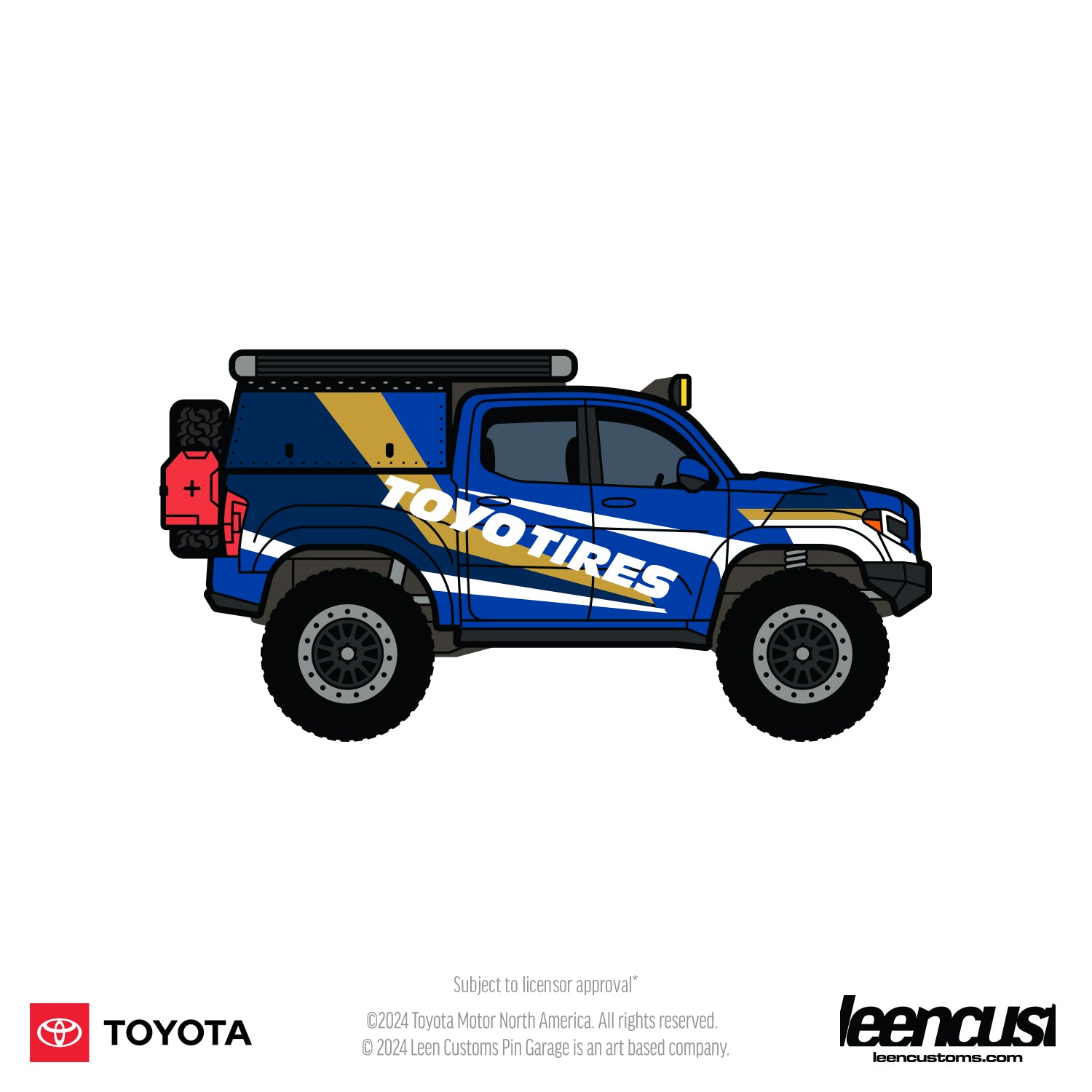 GCD DiecastTalk Exclusive 1/64 Toyota Tacoma Camper “TOYOTIRES” Ltd 10