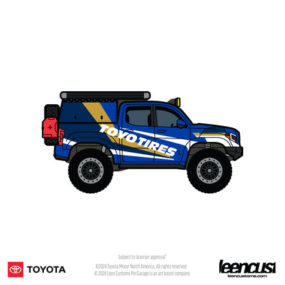 Leen Customs DiecastTalk Exclusive Toyota Tacoma Camper “TOYOTIRES” Ltd 300pcs