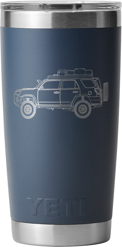 YETI DiecastTalk Exclusive 4Runner Blue Rambler® 20 oz Tumbler  WITH MAGSLIDER™ LID