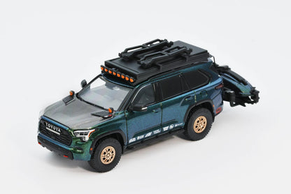 GCD 1:64 Toyota Sequoia TRD PRO with Jet Ski & Accessories Magic Green Color