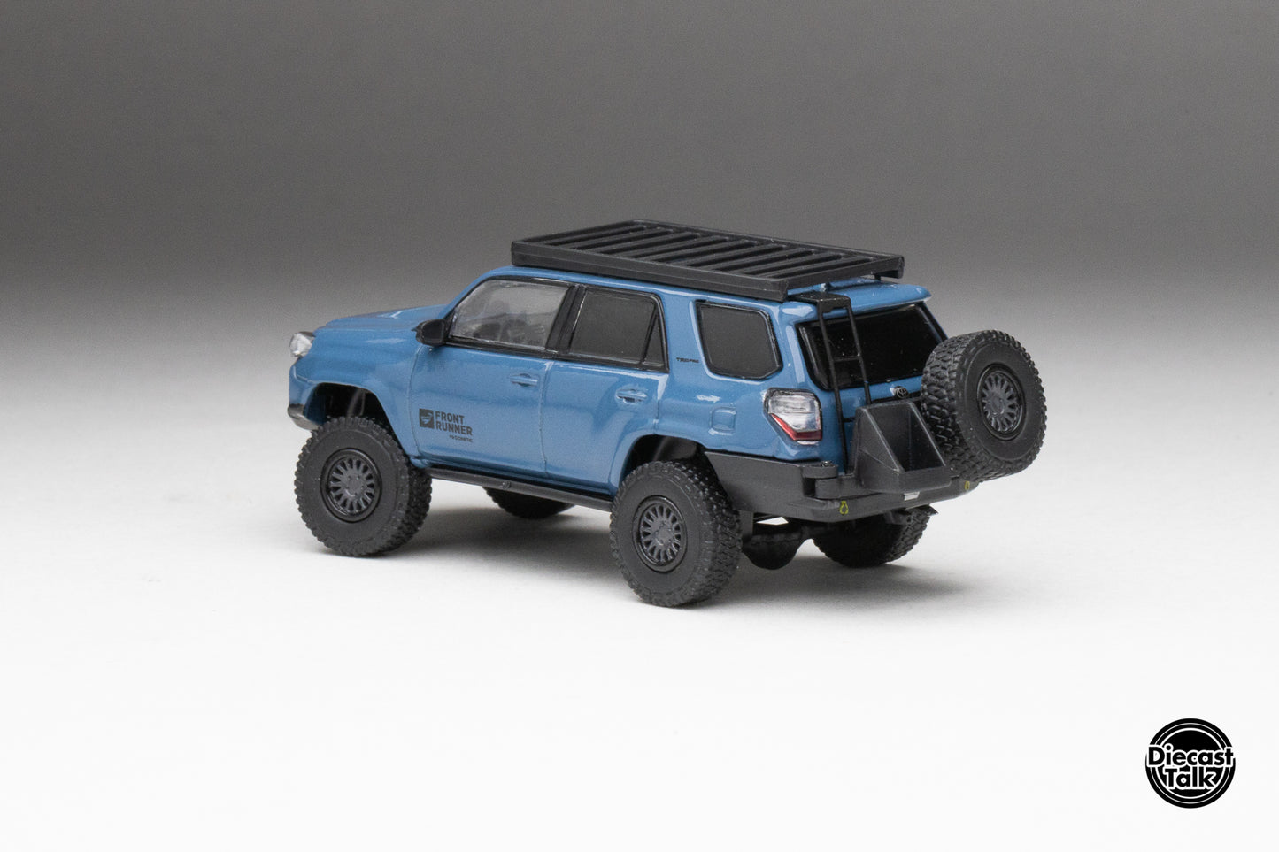 DiecastTalk x Front Runner 1/64 Toyota 4Runner TRD PRO Overland Cavalry Blue Ltd 1008 pcs