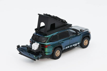 GCD 1:64 Toyota Sequoia TRD PRO with Jet Ski & Accessories Magic Green Color