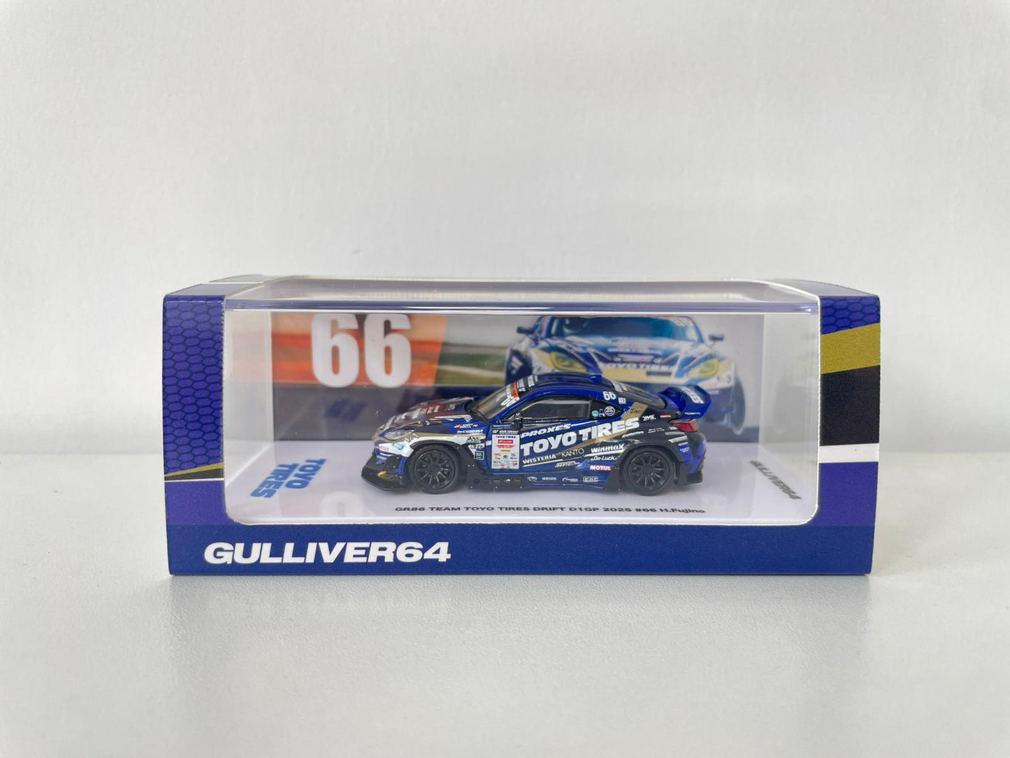 Gulliver Inno64 1/64 GR86 Team Toyo Tires Drift D1GPD1GP 2025 #66 H.Fujino