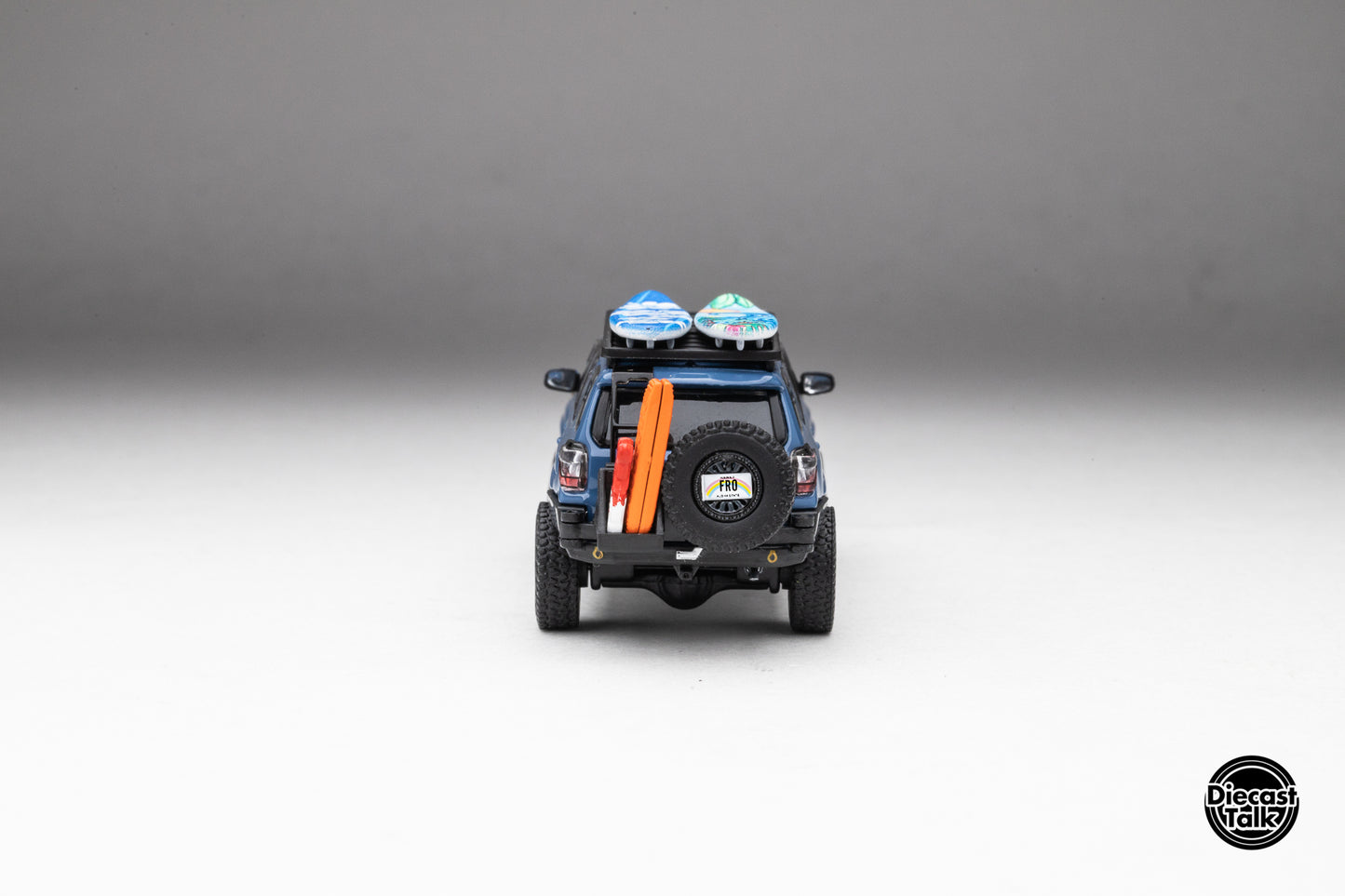 DiecastTalk x Front Runner 1/64 Toyota 4Runner TRD PRO Overland Cavalry Blue Ltd 1008 pcs