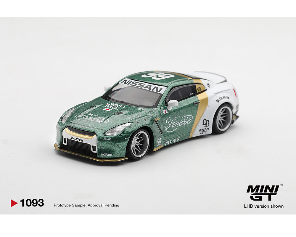 Mini GT 1:64 Nissan GT-R (R35) LB★WORKS Type 1, Custom Ducktail Auto Finesse
