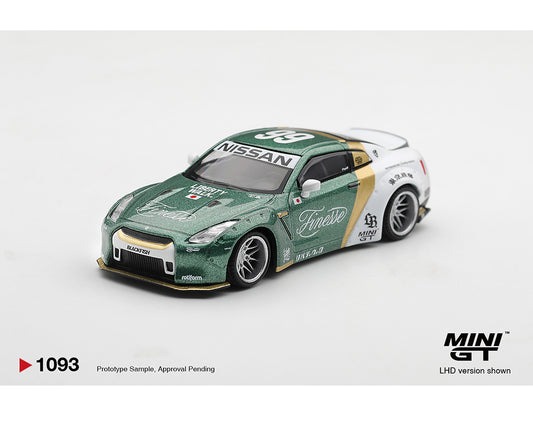 Mini GT 1:64 Nissan GT-R (R35) LB★WORKS Type 1, Custom Ducktail Auto Finesse