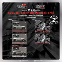 Load image into Gallery viewer, Tarmac Works 1/64 HONDA Ballade Sports MUGEN CR-X PRO Silver with Tarmac Cards - GLOBAL64