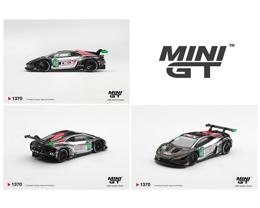 Mini GT 1:64 Lamborghini Huracan GT3 EVO2 #45 DEX Wayne Taylor Racing 2025 IMSA Chevrolet Grand Prix Class Winner – Limited Edition
