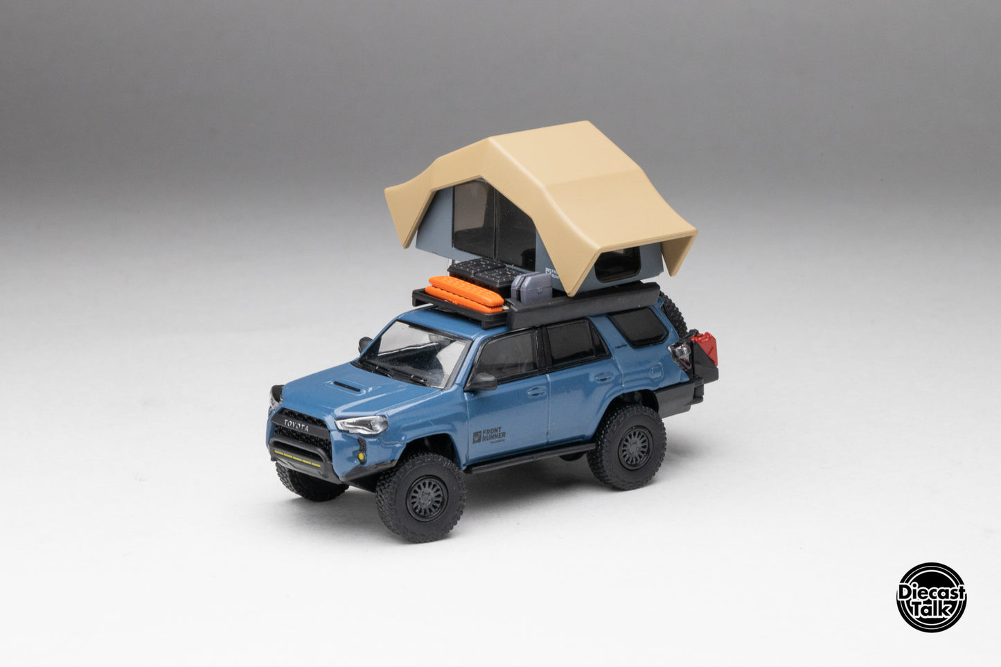 DiecastTalk x Front Runner 1/64 Toyota 4Runner TRD PRO Overland Cavalry Blue Ltd 1008 pcs
