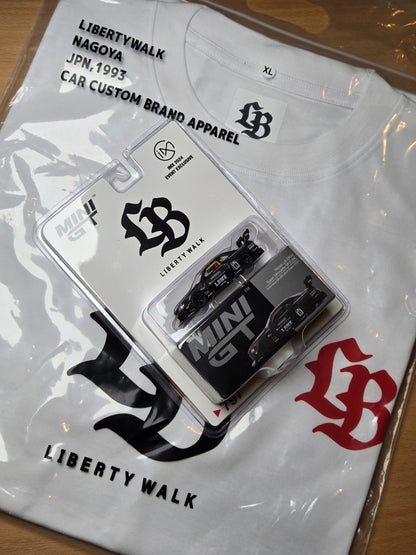MINI GT 1/64 NISSAN LB-ER34 SUPER SILHOUETTE SKYLINE IMX 2024 EVENT EXCLUSIVE with T-shirt