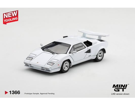 Mini GT 1:64 Lamborghini Countach LP500S White