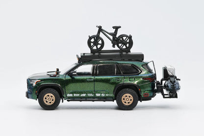 GCD 1:64 Toyota Sequoia TRD PRO with Jet Ski & Accessories Magic Green Color
