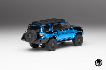 DiecastTalk x Front Runner 1/64 Toyota 4Runner TRD PRO Overland Cavalry Blue Ltd 1008 pcs