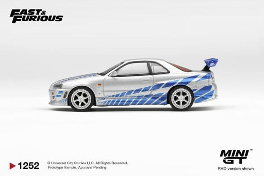 Mini GT 1:64 Fast & Furious Nissan Skyline R34 2 Fast 2 Furious” Brian O’Conner – Limited Edition