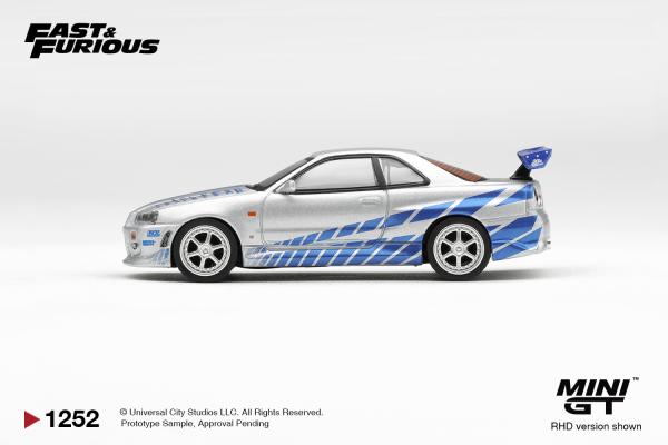 Mini GT 1:64 Fast & Furious Nissan Skyline R34 2 Fast 2 Furious” Brian O’Conner – Limited Edition