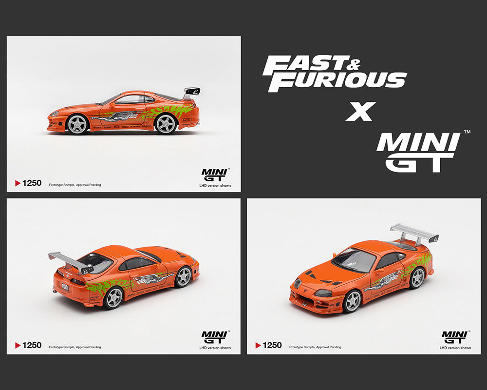 Mini GT 1:64 Fast & Furious Toyota Supra BOMEX ” The Fast and the Furious” Brian O’Conner – Limited Edition