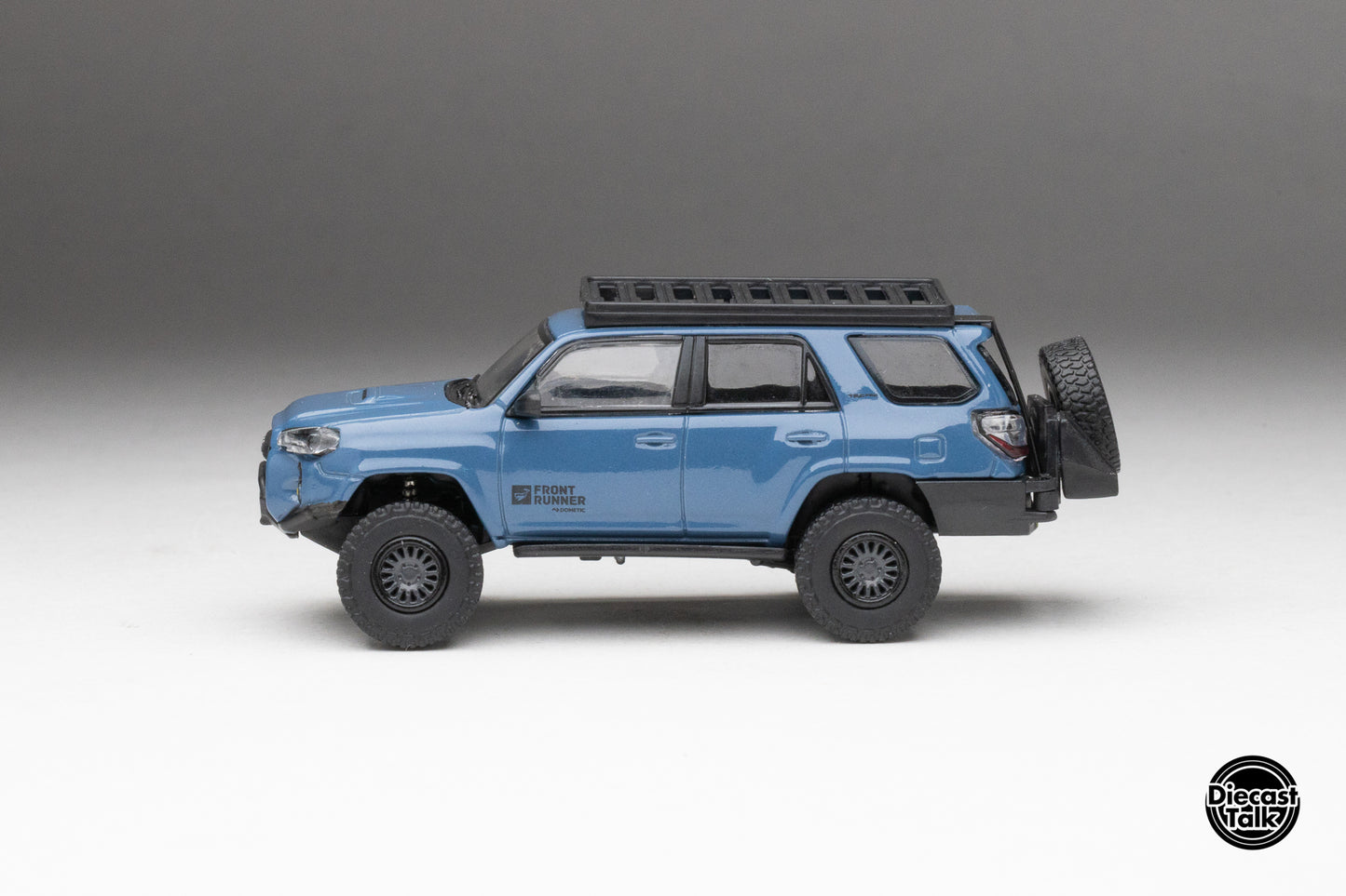 DiecastTalk x Front Runner 1/64 Toyota 4Runner TRD PRO Overland Cavalry Blue Ltd 1008 pcs