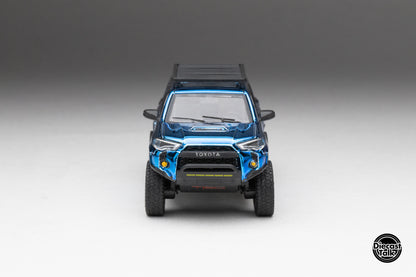 DiecastTalk x Front Runner 1/64 Toyota 4Runner TRD PRO Overland Cavalry Blue Ltd 1008 pcs