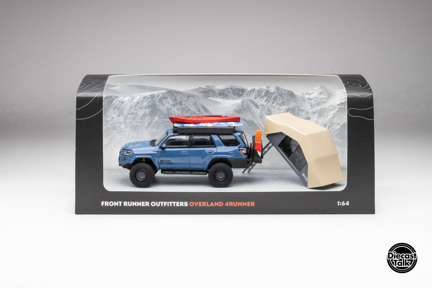 DiecastTalk x Front Runner 1/64 Toyota 4Runner TRD PRO Overland Cavalry Blue Ltd 1008 pcs