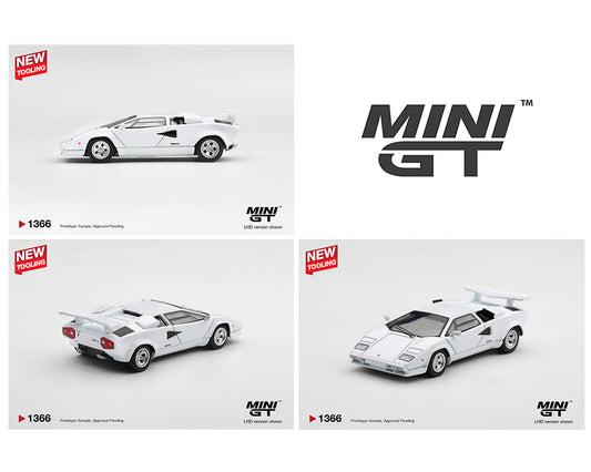 Mini GT 1:64 Lamborghini Countach LP500S White