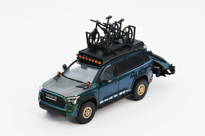 GCD 1:64 Toyota Sequoia TRD PRO with Jet Ski & Accessories Magic Green Color