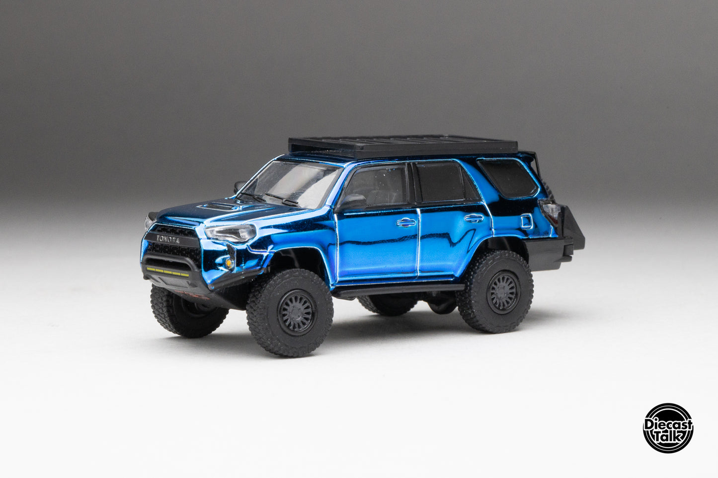 DiecastTalk x Front Runner 1/64 Toyota 4Runner TRD PRO Overland Cavalry Blue Ltd 1008 pcs