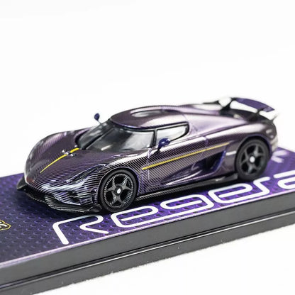 Tarmac Works 1/64 Koenigsegg Regera Purple Carbon Fiber Toycar