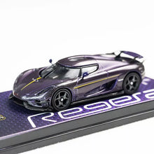 Load image into Gallery viewer, Tarmac Works 1/64 Koenigsegg Regera Purple Carbon Fiber Toycar Salon Special Ed.