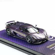 Load image into Gallery viewer, Tarmac Works 1/64 Koenigsegg Regera Purple Carbon Fiber Toycar Salon Special Ed.