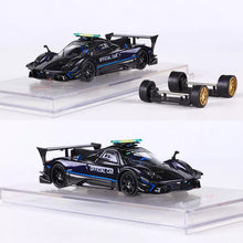 Load image into Gallery viewer, CM Model 1:64 Pagani Zonda Revolucion Full Carbon Blue Saftey Car