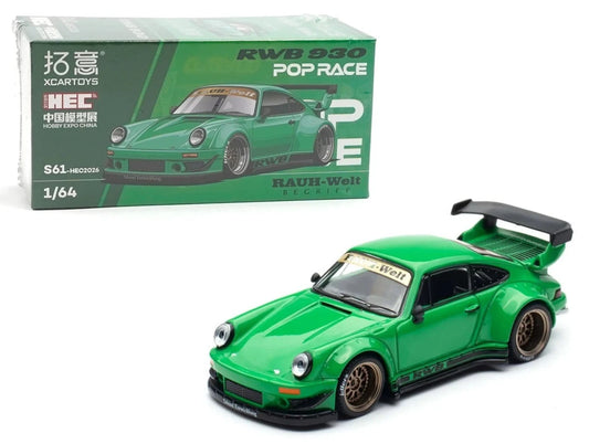 Poprace 1/64 Porsche RWB 930 Rauh-Welt Green HEC 2026