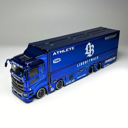 GCD 1:64 Mitsubishi Fuso Super Great Transport LBWK APA Expo Chrome Blue