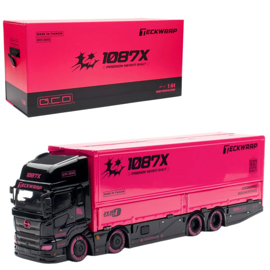 GCD 1:64 DarwinPRO TECKWRAP HINO 700 Pink Truck 1087X