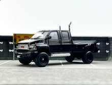 Load image into Gallery viewer, GOC 1:64 Black GMC Top kick 4500 Muscle Pickup Truck Ironhide Model Diecast