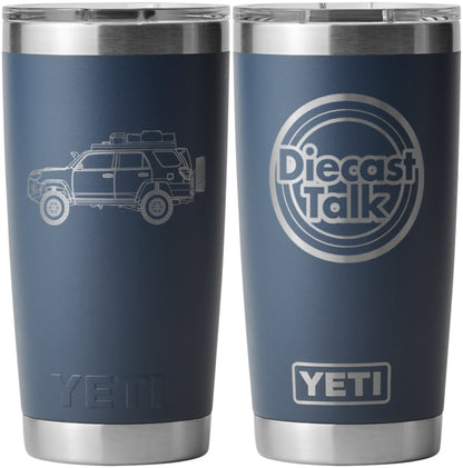 YETI DiecastTalk Exclusive 4Runner Blue Rambler® 20 oz Tumbler  WITH MAGSLIDER™ LID